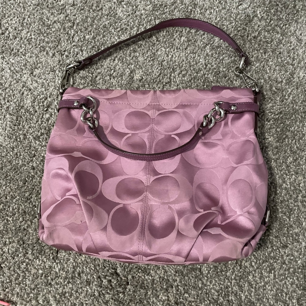 Authentic lavender coach purse